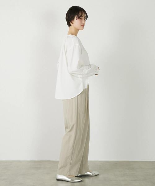 MELROSE claire(メルローズ クレール)の「【クレープギャザースモックブラウス】(シャツ/ブラウス・レディース・ブラック/オフホワイト/イエロー・FREE)」の12枚目の写真