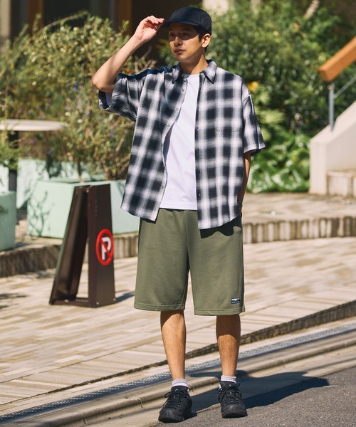 THE CRAFT CREW PRODUCTS(ザクラフトクループロダクツ)の「【UNNOTICEシリーズ】<セットアップ対応>11ozへビーウエイト DRY裏毛 イージースウェットショートパンツ / 吸水速乾・UVカット・イージーケア【THE CRAFT CREW PRODUCTS】(スウェットパンツ・メンズ・オリーブ系/ブラック/ブラウン系/ネイビー/ダークグレー/アッシュグレー・S/L/M)」の7枚目の写真
