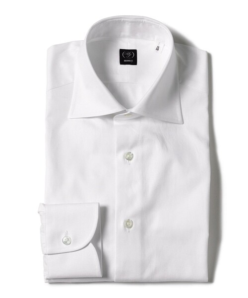 BEAMS F(ビームスエフ)の「ピンポイント オックスフォード ワイドカラーシャツ(シャツ/ブラウス・メンズ・ホワイト・40)」の1枚目の写真