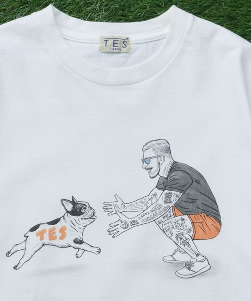 The Endless Summer（エンドレスサマー）の「TES MALIBU STAR TEE/ Tシャツ（Tシャツ/カットソー・メンズ・ベージュ/アイボリー/ホワイト・SMALL/XX-LARGE/X-LARGE/LARGE/MEDIUM）」の5枚目の写真