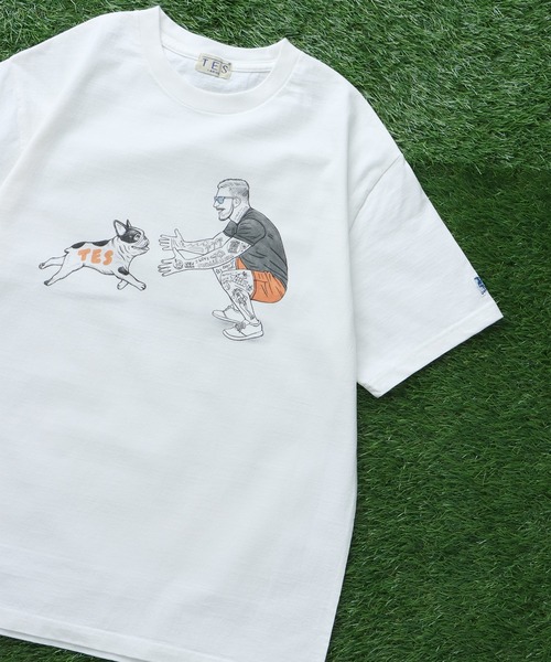 The Endless Summer（エンドレスサマー）の「TES MALIBU STAR TEE/ Tシャツ（Tシャツ/カットソー・メンズ・ベージュ/アイボリー/ホワイト・SMALL/XX-LARGE/X-LARGE/LARGE/MEDIUM）」の4枚目の写真