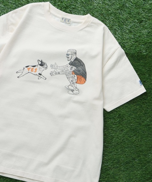 The Endless Summer（エンドレスサマー）の「TES MALIBU STAR TEE/ Tシャツ（Tシャツ/カットソー・メンズ・ベージュ/アイボリー/ホワイト・SMALL/XX-LARGE/X-LARGE/LARGE/MEDIUM）」の7枚目の写真