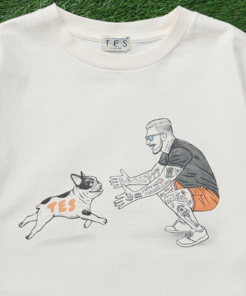 The Endless Summer（エンドレスサマー）の「TES MALIBU STAR TEE/ Tシャツ（Tシャツ/カットソー・メンズ・ベージュ/アイボリー/ホワイト・SMALL/XX-LARGE/X-LARGE/LARGE/MEDIUM）」の8枚目の写真