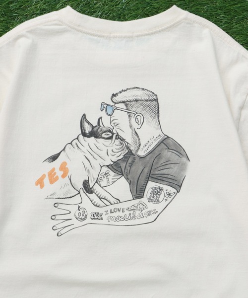 The Endless Summer（エンドレスサマー）の「TES MALIBU STAR TEE/ Tシャツ（Tシャツ/カットソー・メンズ・ベージュ/アイボリー/ホワイト・SMALL/XX-LARGE/X-LARGE/LARGE/MEDIUM）」の10枚目の写真