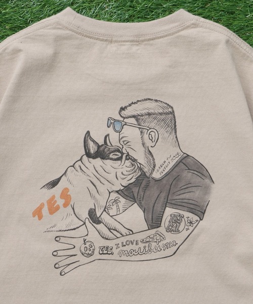 The Endless Summer（エンドレスサマー）の「TES MALIBU STAR TEE/ Tシャツ（Tシャツ/カットソー・メンズ・ベージュ/アイボリー/ホワイト・SMALL/XX-LARGE/X-LARGE/LARGE/MEDIUM）」の15枚目の写真