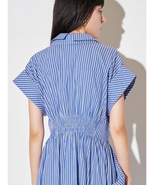 ELENDEEK(エレンディーク)の「ダブルカラーシャツワンピース(ワンピース・レディース・ブラック/その他1/ベージュ/ブラウン・02/01)」の10枚目の写真