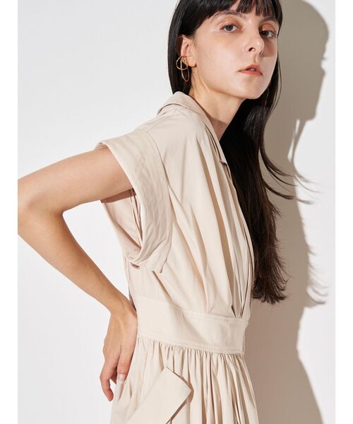 ELENDEEK(エレンディーク)の「ダブルカラーシャツワンピース(ワンピース・レディース・ブラック/その他1/ベージュ/ブラウン・02/01)」の16枚目の写真