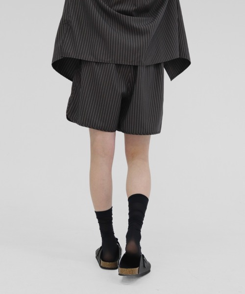 lit(リット)の「Stripe Piping Easy Short Pants(その他パンツ・レディース・チャコールグレー/グレイッシュベージュ・FREE)」の22枚目の写真