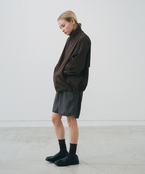 lit(リット)の「Stripe Piping Easy Short Pants(その他パンツ・レディース・チャコールグレー/グレイッシュベージュ・FREE)」の14枚目の写真