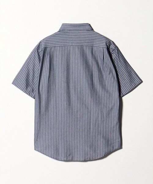 BEAUTY&YOUTH UNITED ARROWS(ビューティーアンドユースユナイテッドアローズ)の「クイック ストレッチ ストライプ シャンブレー ボタンダウン 半袖シャツ SLIM型 吸水速乾機能付き(シャツ/ブラウス・メンズ・コバルトブルー/ネイビー・S/M/L/XS/XL)」の11枚目の写真