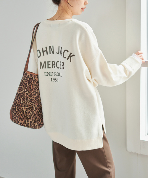 ジェイジェイマーサー J.J. Mercer コットン ニットプルオーバー/オフホワイト トップス【2400013835831】 FREAK'S STORE（フリークスストア） ニット セーター J.J.Mercer