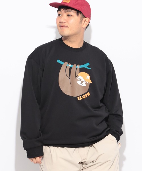 B&T CLUB(ビーティークラブ)の「トレーナー 長袖 メンズ 大きいサイズ ダンボールニット プリント クルーネック B&T CLUB (ビーアンドティークラブ)(スウェット・メンズ・B/C/D/E/F/A・X1(3L~4L)/X2(4L~5L)/X3(6L~7L))」の10枚目の写真