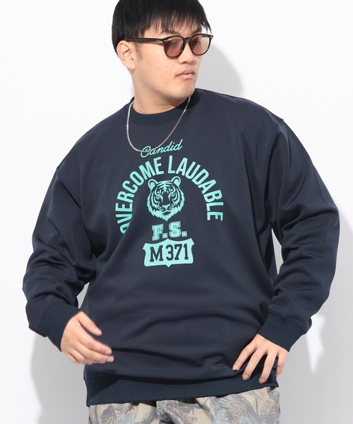 B&T CLUB(ビーティークラブ)の「トレーナー 長袖 メンズ 大きいサイズ ダンボールニット プリント クルーネック B&T CLUB (ビーアンドティークラブ)(スウェット・メンズ・B/C/D/E/F/A・X1(3L~4L)/X2(4L~5L)/X3(6L~7L))」の17枚目の写真