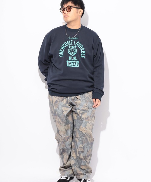 B&T CLUB(ビーティークラブ)の「トレーナー 長袖 メンズ 大きいサイズ ダンボールニット プリント クルーネック B&T CLUB (ビーアンドティークラブ)(スウェット・メンズ・B/C/D/E/F/A・X1(3L~4L)/X2(4L~5L)/X3(6L~7L))」の16枚目の写真