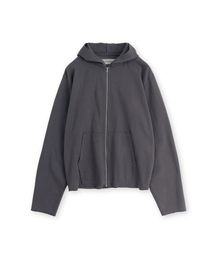 BROWNYARD（ブラウンヤード）の「スムースジャージフードジップアップ、チャコール（パーカー）」