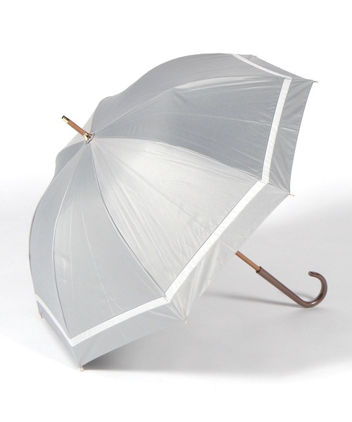 BAYFLOW（ベイフロー）の「【Water front】ルシードモクットUV晴雨兼用傘55cm（付け襟・レディース・ブルー/グレー/ナチュラル・0）」の2枚目の写真