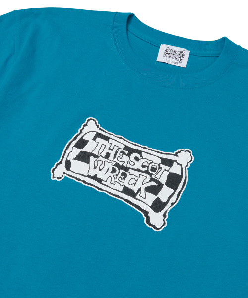 THE SCOT WRECK（ザ スコットレック）の「LOGO TEE (Blue)（Tシャツ/カットソー・メンズ・ブルー・MEDIUM/LARGE/X-LARGE/SMALL）」の3枚目の写真