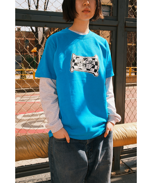 THE SCOT WRECK（ザ スコットレック）の「LOGO TEE (Blue)（Tシャツ/カットソー・メンズ・ブルー・MEDIUM/LARGE/X-LARGE/SMALL）」の5枚目の写真