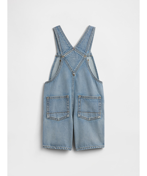 GAP（ギャップ）の「babyGap × ディズニー カーズ リラックスフィット デニムショートオール（サロペット/オーバーオール・キッズ・ライトインディゴブルー・100cm/90cm/95cm/105cm/110cm/80ｃｍ/70cm）」の2枚目の写真