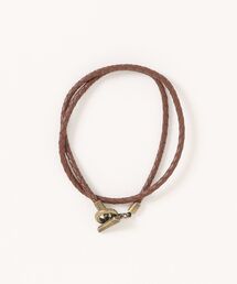 MONOCHROME（モノクローム）の「ヴィンテージマンテルダブル編み込みレザーブレスレット（ブレスレット）」