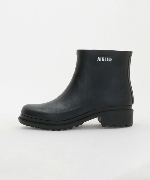 n*o様 AIGLE エーグル レインブーツ ショート ブラック 41 ar01 AIGLE（エーグル） 長靴 レインブーツ 全天候対応 防水 レスフォー