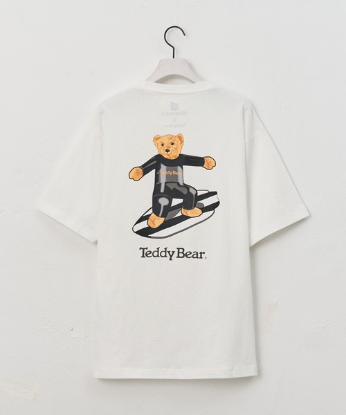 COLONY 2139（コロニートゥーワンスリーナイン）の「ConVenir/サーフィンテディベアポケットTEE（Tシャツ/カットソー・メンズ・ホワイト/ブラック・LARGE/MEDIUM/SMALL）」の2枚目の写真