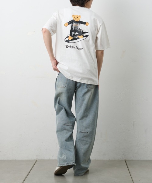 COLONY 2139（コロニートゥーワンスリーナイン）の「ConVenir/サーフィンテディベアポケットTEE（Tシャツ/カットソー・メンズ・ホワイト/ブラック・LARGE/MEDIUM/SMALL）」の10枚目の写真