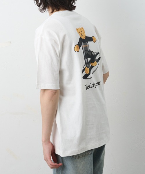 COLONY 2139（コロニートゥーワンスリーナイン）の「ConVenir/サーフィンテディベアポケットTEE（Tシャツ/カットソー・メンズ・ホワイト/ブラック・LARGE/MEDIUM/SMALL）」の5枚目の写真