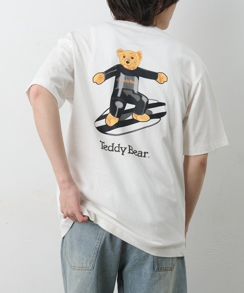 COLONY 2139（コロニートゥーワンスリーナイン）の「ConVenir/サーフィンテディベアポケットTEE（Tシャツ/カットソー・メンズ・ホワイト/ブラック・LARGE/MEDIUM/SMALL）」の6枚目の写真