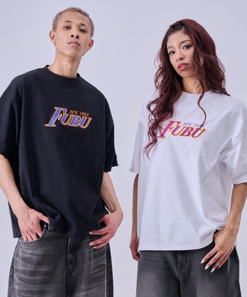 FUBU( フブ)の「FUBU フブ ブランド Patch TShirts/半袖パッチTシャツ(Tシャツ/カットソー・メンズ・ブラック/ホワイト・XL/L/M/XXL)」の3枚目の写真