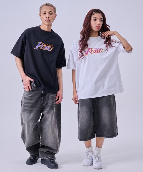 FUBU( フブ)の「FUBU フブ ブランド Patch TShirts/半袖パッチTシャツ(Tシャツ/カットソー・メンズ・ブラック/ホワイト・XL/L/M/XXL)」の4枚目の写真
