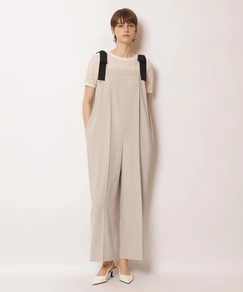 肩りぼんサロペット（その他パンツ）｜CADUNE（カデュネ）の 