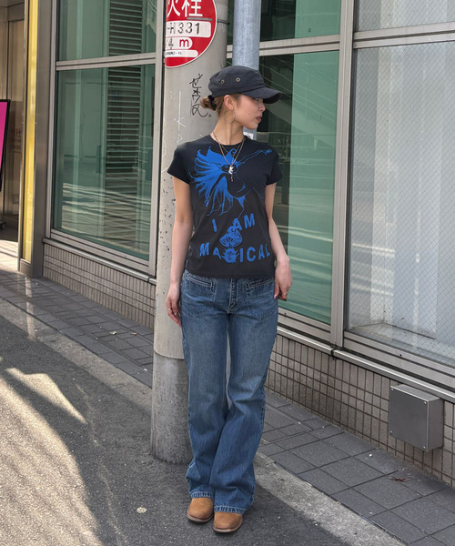 ARIES（アリーズ）の「【ARIES / アリーズ】Magical Cap Sleeve Tee（Tシャツ/カットソー・レディース・ブラック・SMALL/MEDIUM）」の10枚目の写真