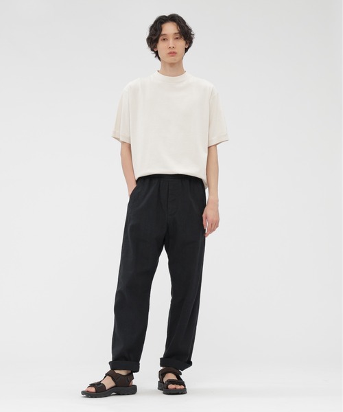 MHL.（エムエイチエル）の「FADED LINEN COTTON PLAINWEAVE（その他パンツ・メンズ・ブラック/グレー・SMALL/MEDIUM/LARGE）」の4枚目の写真