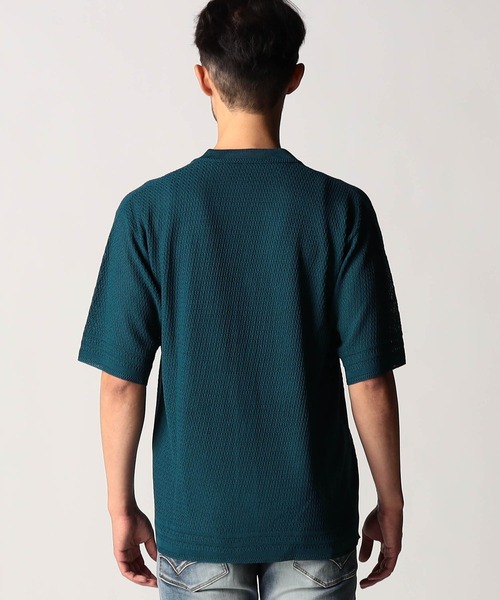 NICOLE CLUB FOR MEN(ニコルクラブフォーメン)の「シアージャカードサマーニットシャツ(ニット/セーター・メンズ・ブラック/杢グレー/オフホワイト/ブルー系・LARGE/MEDIUM/X-LARGE)」の11枚目の写真