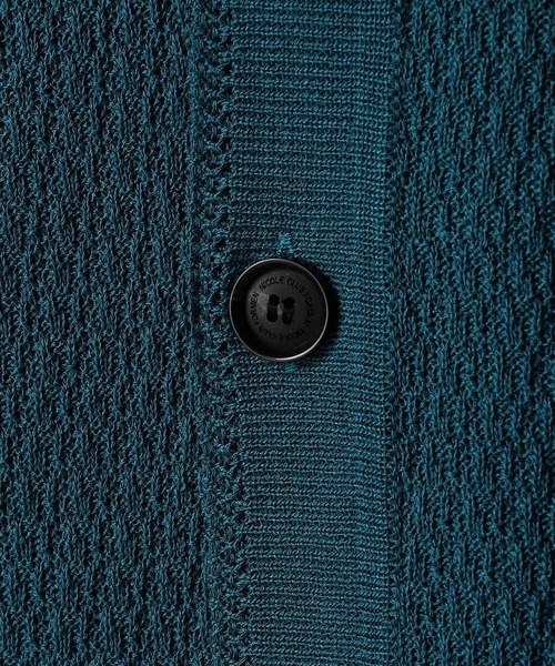 NICOLE CLUB FOR MEN(ニコルクラブフォーメン)の「シアージャカードサマーニットシャツ(ニット/セーター・メンズ・ブラック/杢グレー/オフホワイト/ブルー系・LARGE/MEDIUM/X-LARGE)」の16枚目の写真