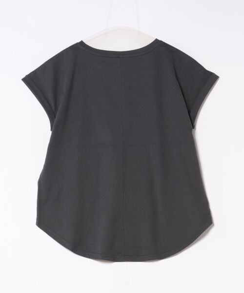 Doux archives（ドゥアルシーヴ）の「ターンバックスリーブベーシックTシャツ（Tシャツ/カットソー・レディース・ベージュ/ブラック/グレー系その他/オフホワイト・SMALL/MEDIUM）」の6枚目の写真