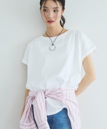 Doux archives | ターンバックスリーブベーシックTシャツ(Tシャツ/カットソー)