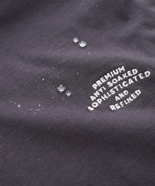 PUAL CE CIN(ピュアルセシン)の「汗ジミ防止加工ワンポイントロゴ刺繍フレンチスリーブTシャツ(Tシャツ/カットソー・レディース・スミクロ/ベージュ/オフホワイト・FREE)」の22枚目の写真