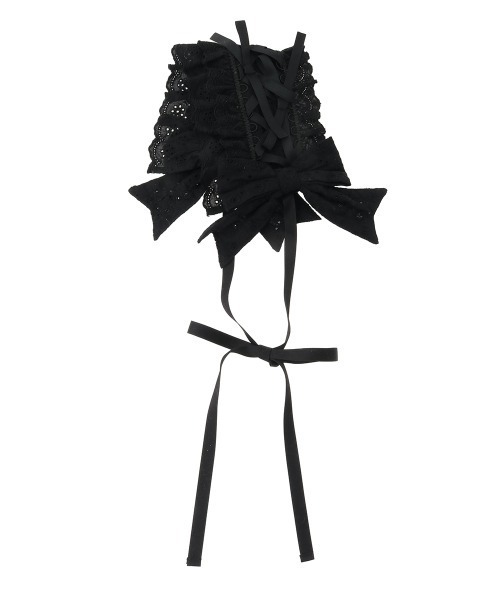 Candy Stripper（キャンディストリッパー）の「BABY RIBBON HEAD ドレス（ニットキャップ/ビーニー・レディース・オフホワイト/ブラック・FREE）」の19枚目の写真