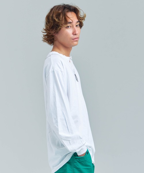 THRIFTY LOOK（スリフティールック）の「Thrifty look NAJA PENDANT EMB LS TEE（Tシャツ/カットソー・メンズ・ホワイト/ブラック・M/L/XL）」の21枚目の写真