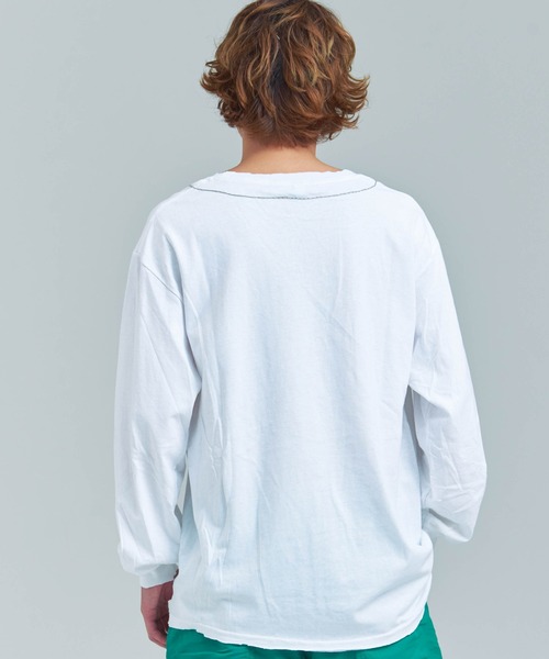 THRIFTY LOOK（スリフティールック）の「Thrifty look NAJA PENDANT EMB LS TEE（Tシャツ/カットソー・メンズ・ホワイト/ブラック・M/L/XL）」の22枚目の写真