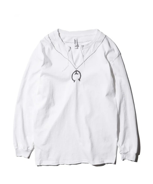 THRIFTY LOOK（スリフティールック）の「Thrifty look NAJA PENDANT EMB LS TEE（Tシャツ/カットソー・メンズ・ホワイト/ブラック・M/L/XL）」の18枚目の写真