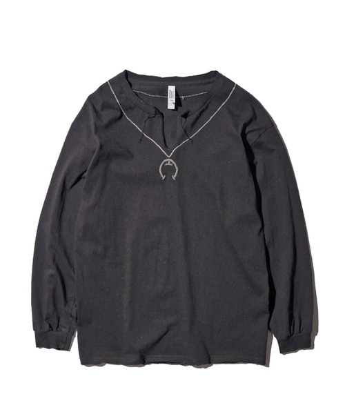 THRIFTY LOOK（スリフティールック）の「Thrifty look NAJA PENDANT EMB LS TEE（Tシャツ/カットソー・メンズ・ホワイト/ブラック・M/L/XL）」の19枚目の写真