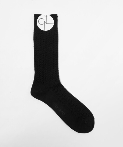 CONLEAD（コンリード）の「＜CONLEAD＞ LACE SOLID レース ソリッド/ソックス（ソックス/靴下・メンズ・ブラウン系/ブラック/コバルトブルー/イエロー/ベージュ/ホワイト・FREE）」の3枚目の写真