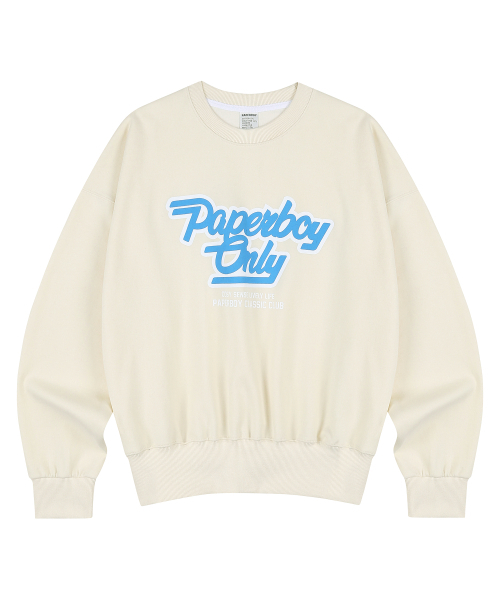 オンリースウェットシャツ-クリーム（スウェット）｜PAPERBOY