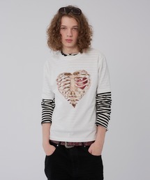 WISH FOR EVER（ウィッシュフォーエバー）の「【 4color / 3size 】SPECIAL HEART BORN PRINT T/スペシャルハートボーンプリントT（Tシャツ/カットソー）」