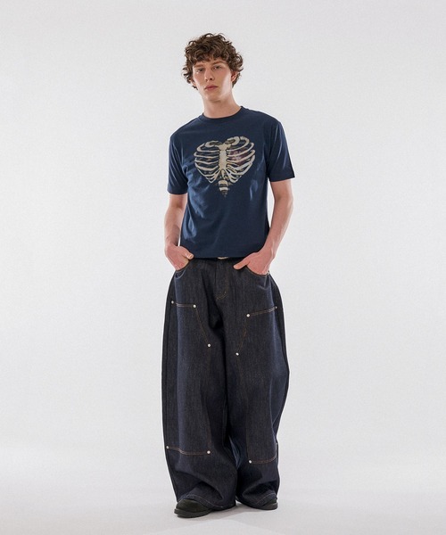WISH FOR EVER(ウィッシュフォーエバー)の「【 4color / 3size 】SPECIAL HEART BORN PRINT T/スペシャルハートボーンプリントT(Tシャツ/カットソー・メンズ・ピンク/ネイビー/ブラック/イエロー系その他・LARGE/SMALL/MEDIUM)」の10枚目の写真