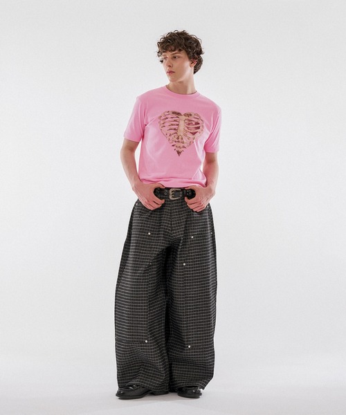 WISH FOR EVER(ウィッシュフォーエバー)の「【 4color / 3size 】SPECIAL HEART BORN PRINT T/スペシャルハートボーンプリントT(Tシャツ/カットソー・メンズ・ピンク/ネイビー/ブラック/イエロー系その他・LARGE/SMALL/MEDIUM)」の11枚目の写真