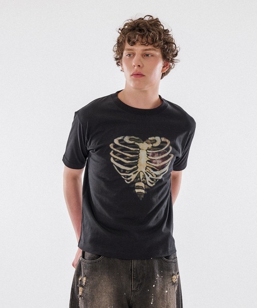 WISH FOR EVER(ウィッシュフォーエバー)の「【 4color / 3size 】SPECIAL HEART BORN PRINT T/スペシャルハートボーンプリントT(Tシャツ/カットソー・メンズ・ピンク/ネイビー/ブラック/イエロー系その他・LARGE/SMALL/MEDIUM)」の14枚目の写真